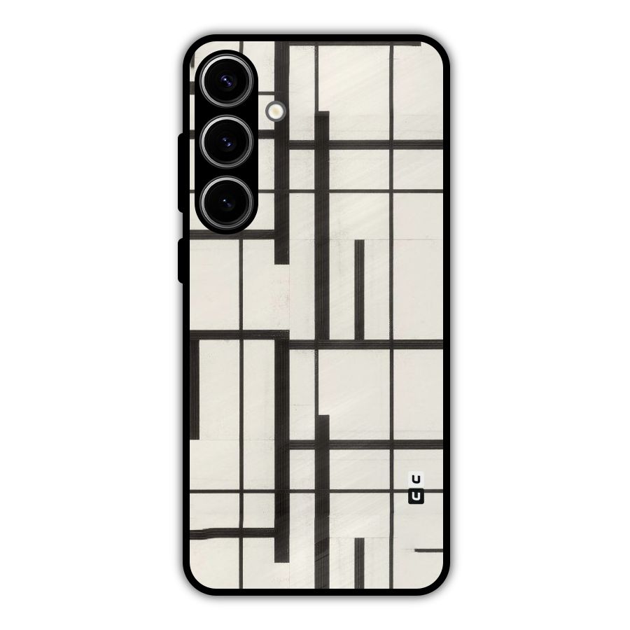 Black Unsymmetry Metal Back Case for Galaxy S24 Plus