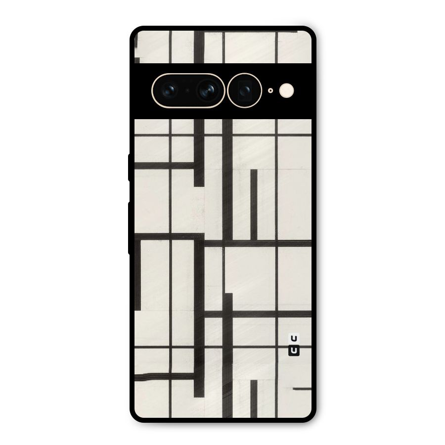 Black Unsymmetry Metal Back Case for Google Pixel 7 Pro