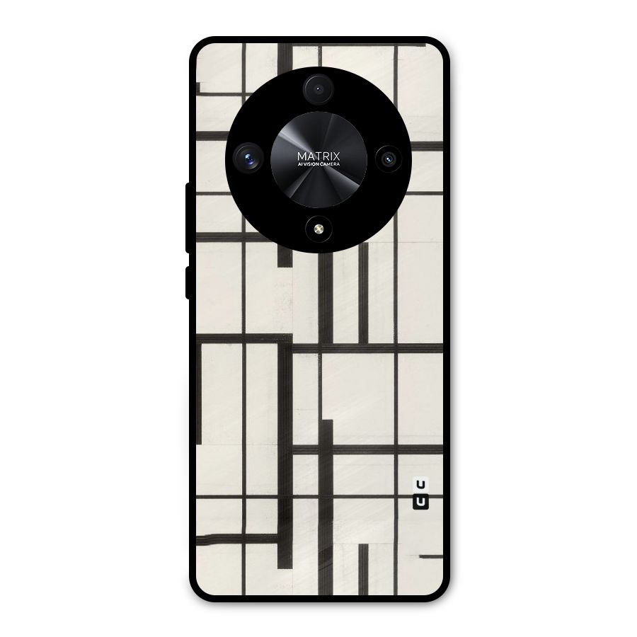 Black Unsymmetry Metal Back Case for Honor X9b