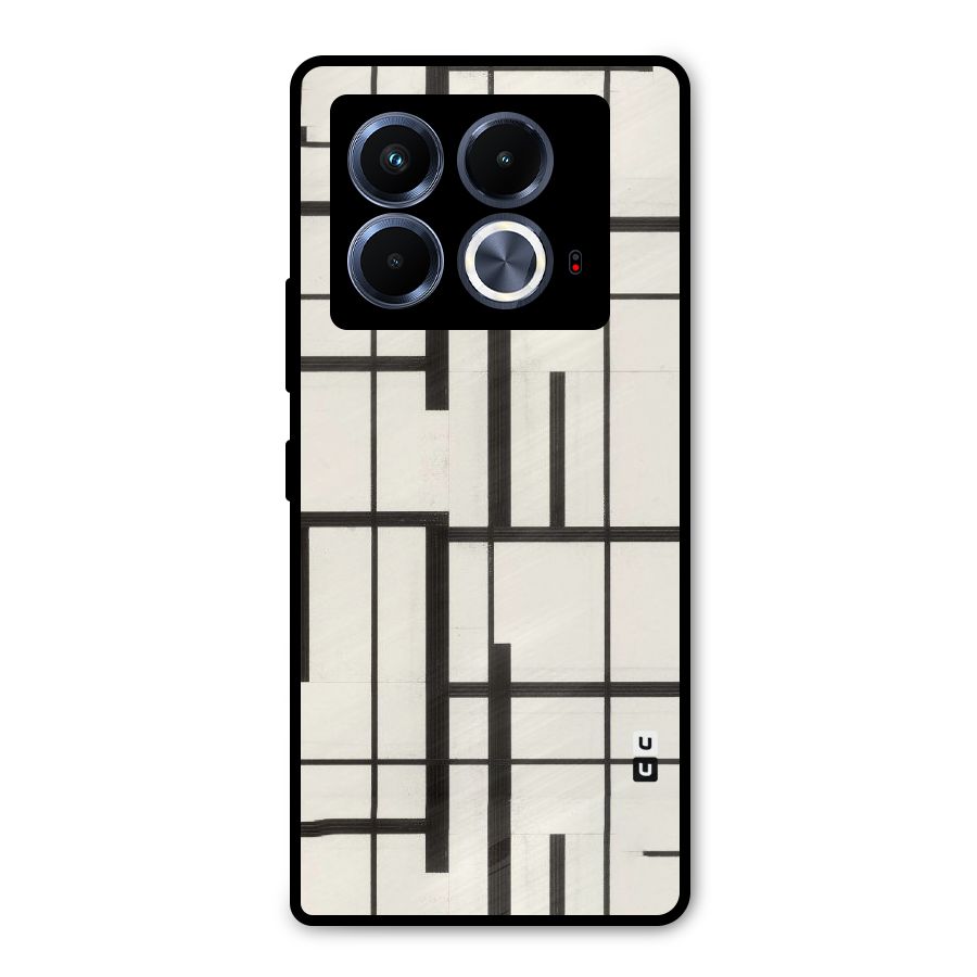 Black Unsymmetry Metal Back Case for Infinix Note 40 5G