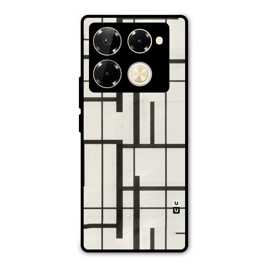 Black Unsymmetry Metal Back Case for Infinix Note 40 Pro Plus