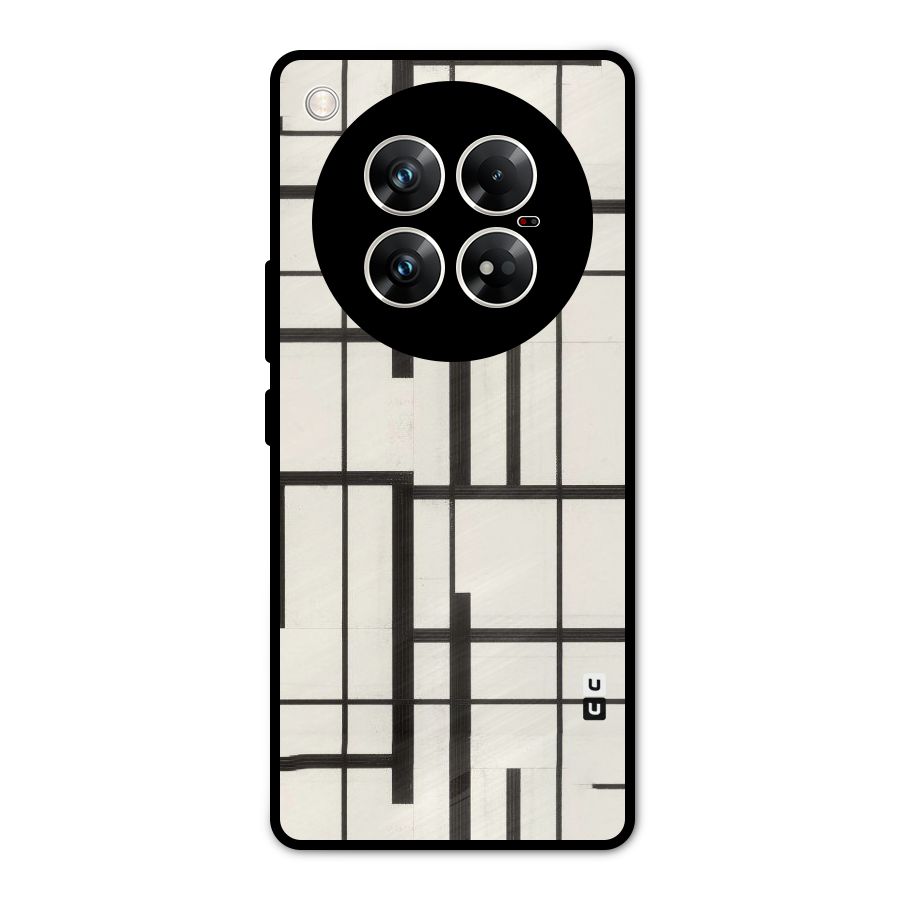 Black Unsymmetry Metal Back Case for Infinix Zero 40 5G