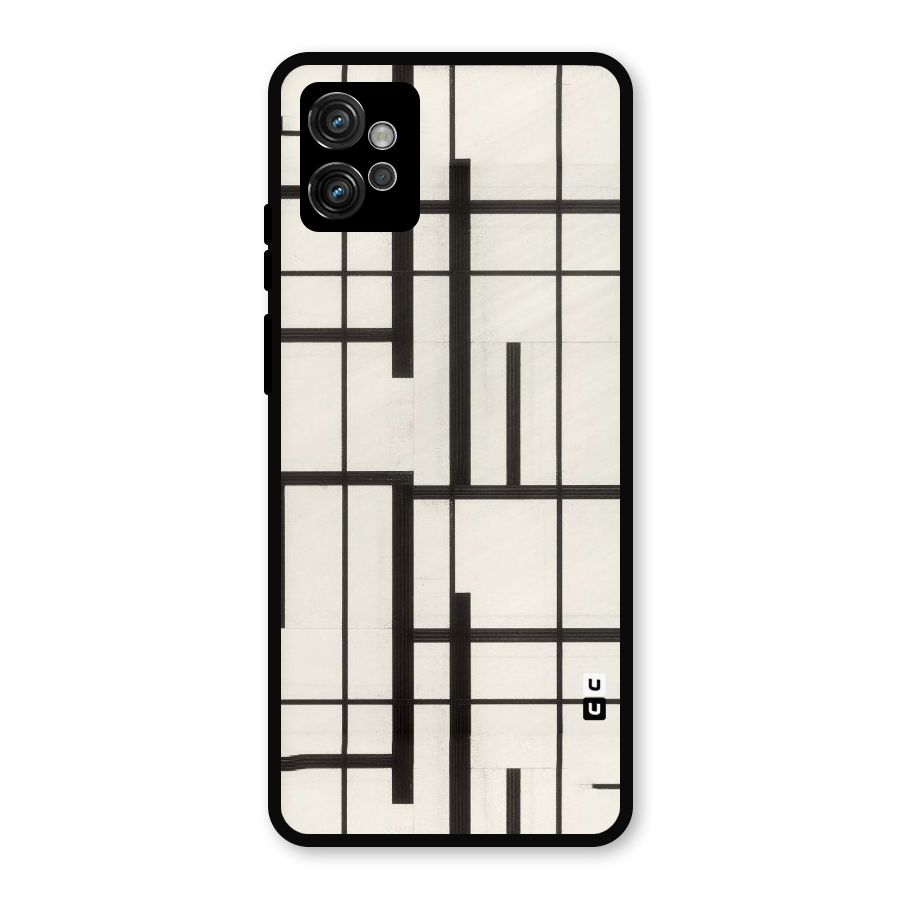 Black Unsymmetry Metal Back Case for Moto G32