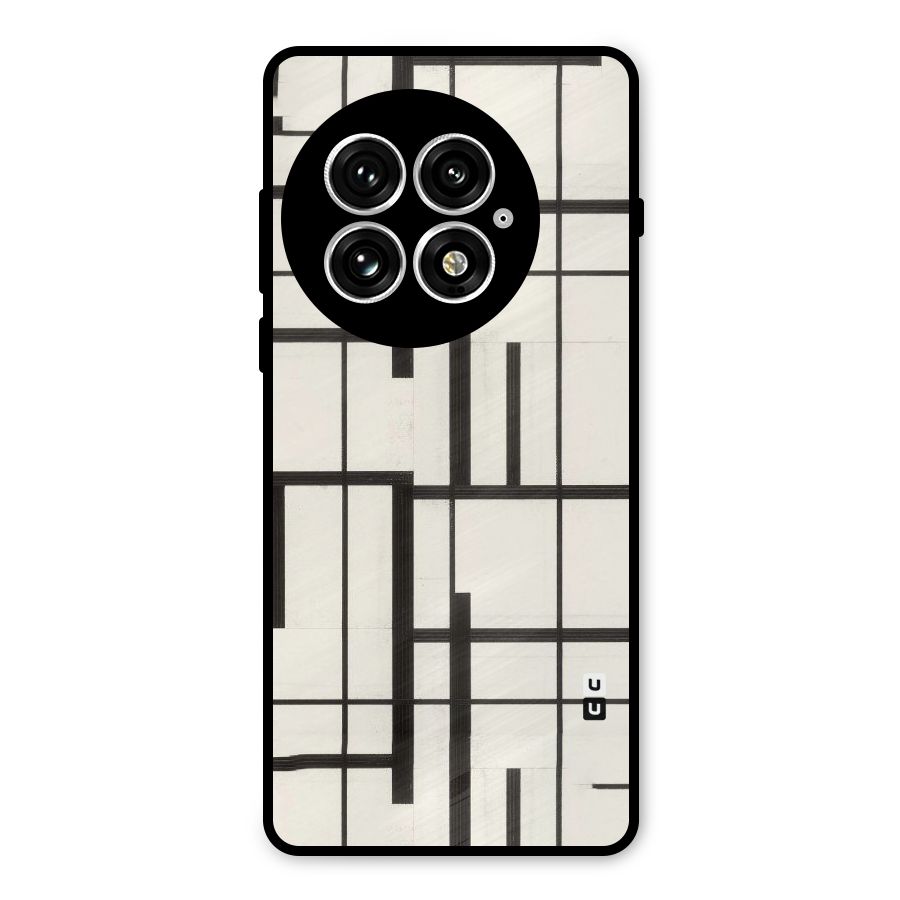 Black Unsymmetry Metal Back Case for OnePlus 13