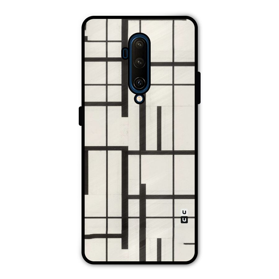 Black Unsymmetry Metal Back Case for OnePlus 7T Pro