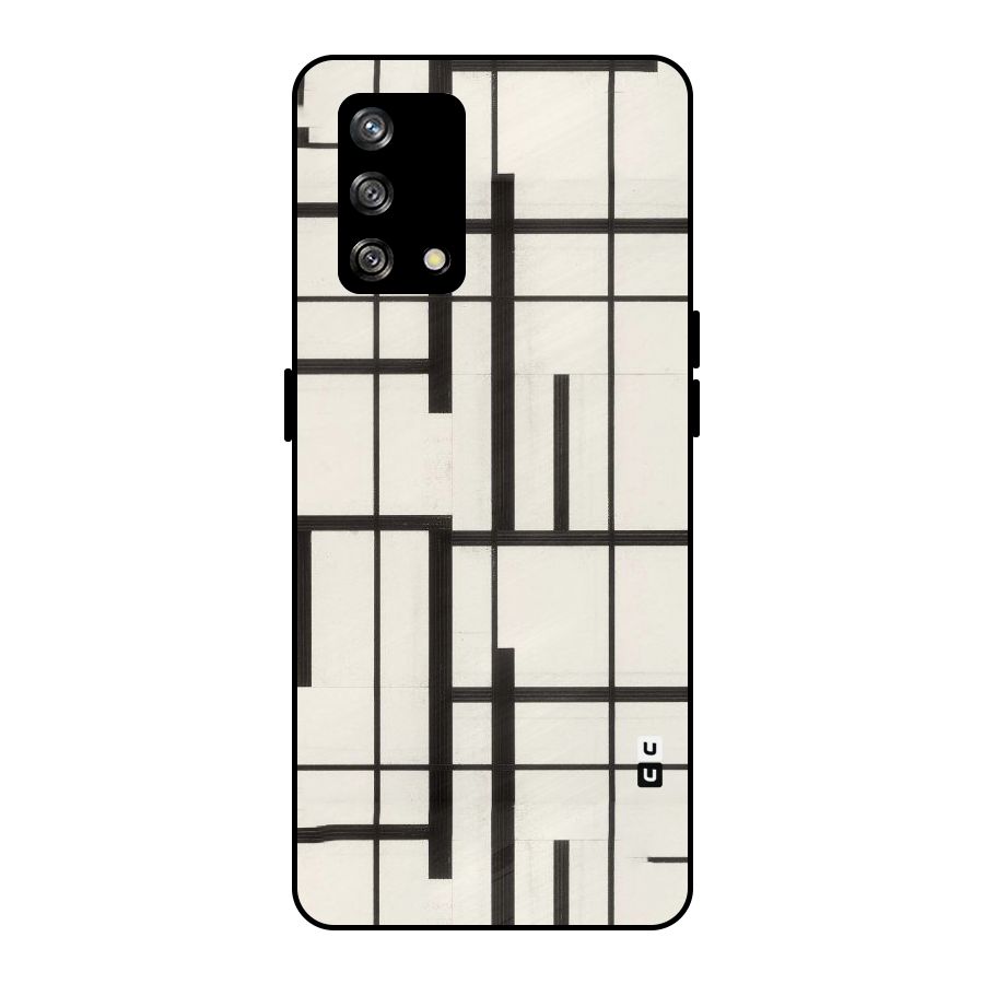 Black Unsymmetry Metal Back Case for Oppo F19