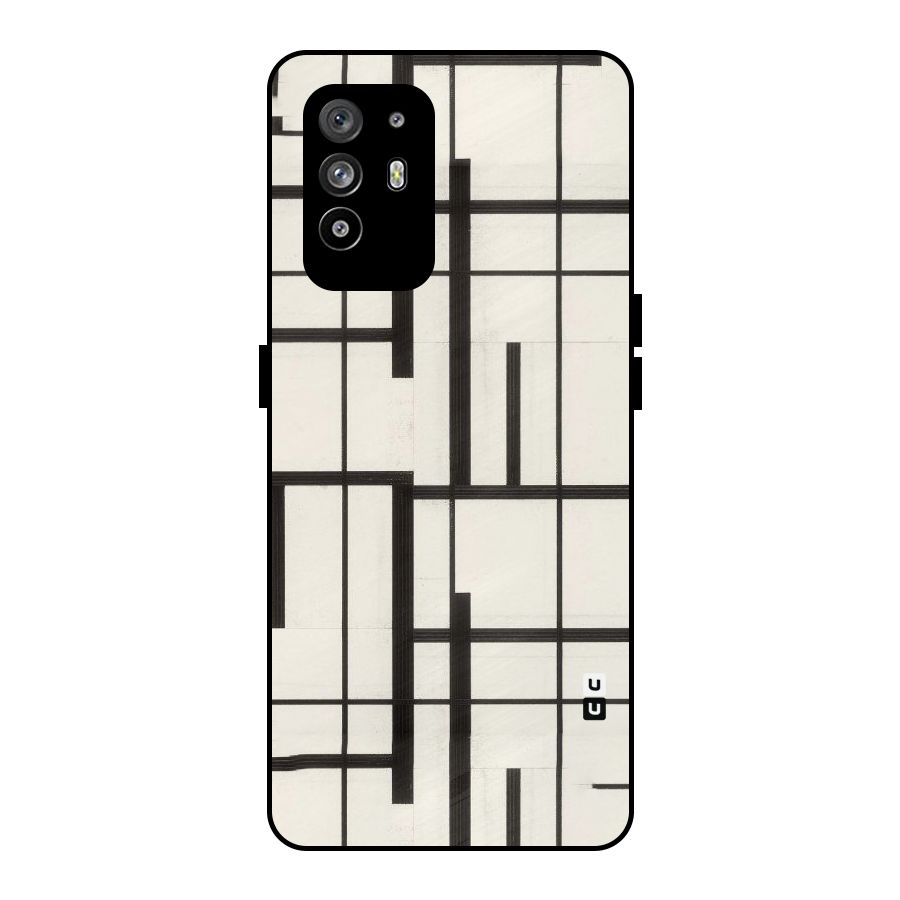 Black Unsymmetry Metal Back Case for Oppo F19 Pro Plus 5G