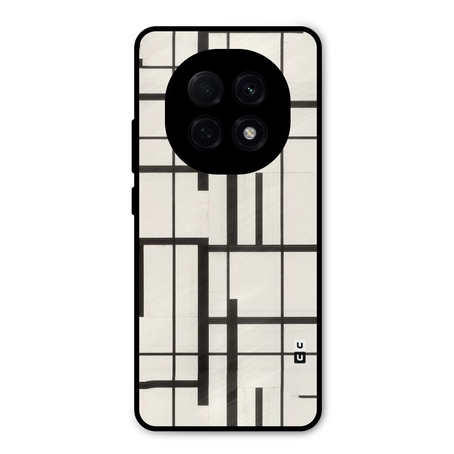 Black Unsymmetry Metal Back Case for Oppo F29 Pro