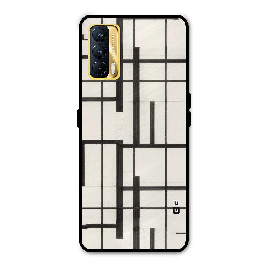 Black Unsymmetry Metal Back Case for Realme X7