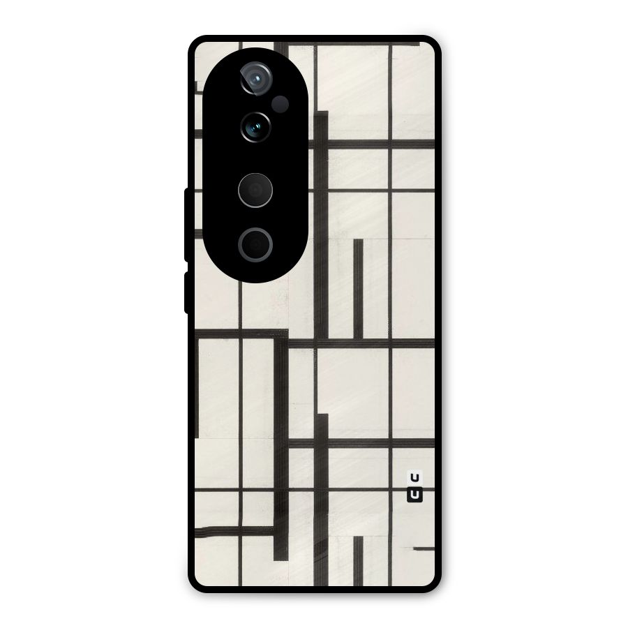 Black Unsymmetry Metal Back Case for Vivo T3 Ultra