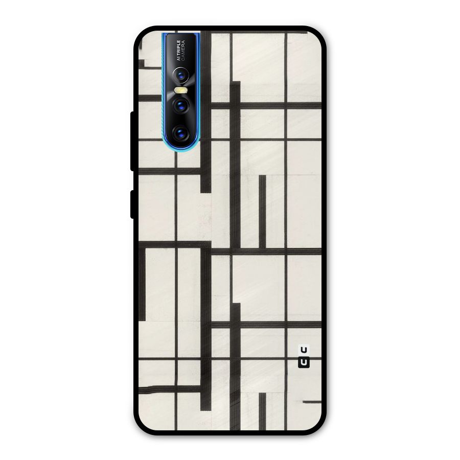 Black Unsymmetry Metal Back Case for Vivo V15 Pro