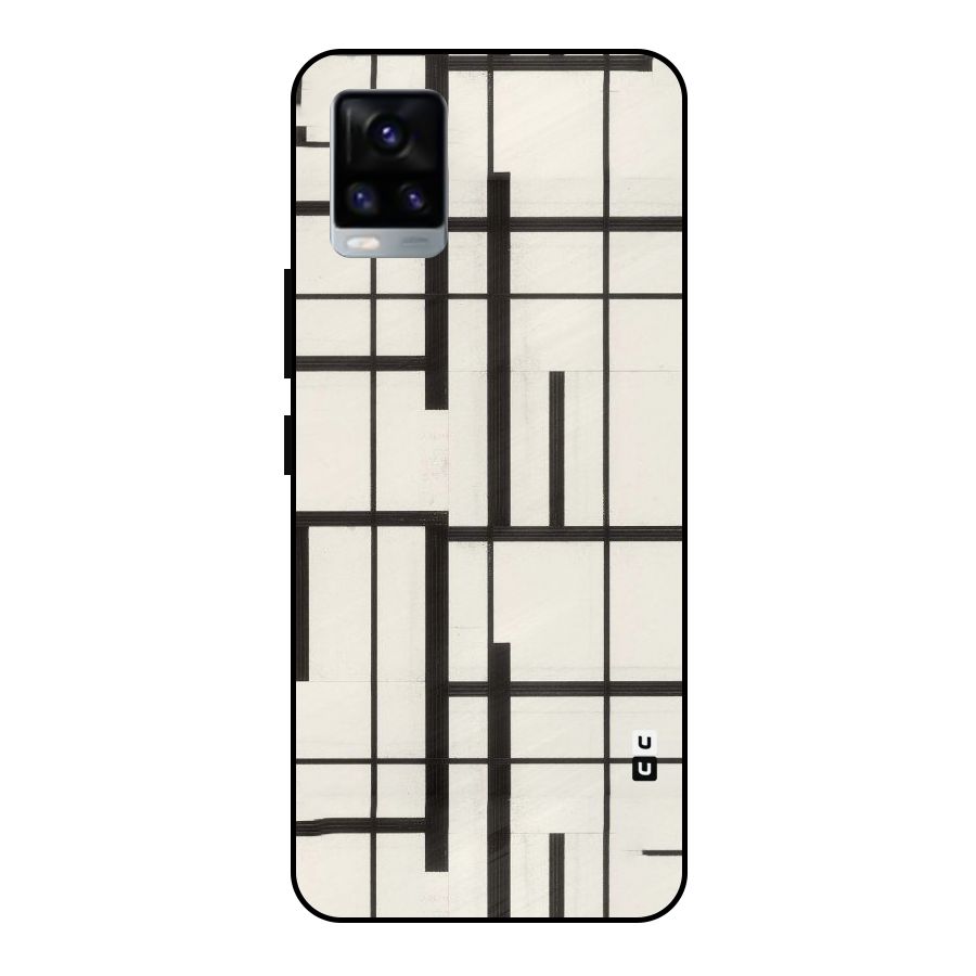Black Unsymmetry Metal Back Case for Vivo V20