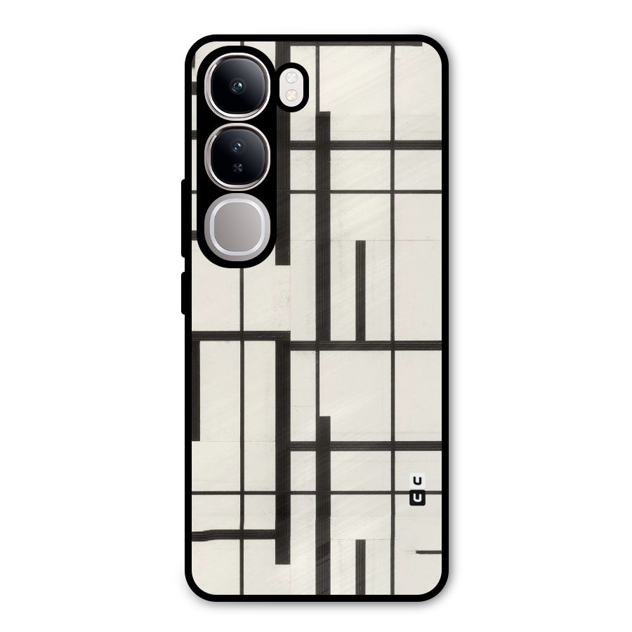 Black Unsymmetry Metal Back Case for Vivo Y300