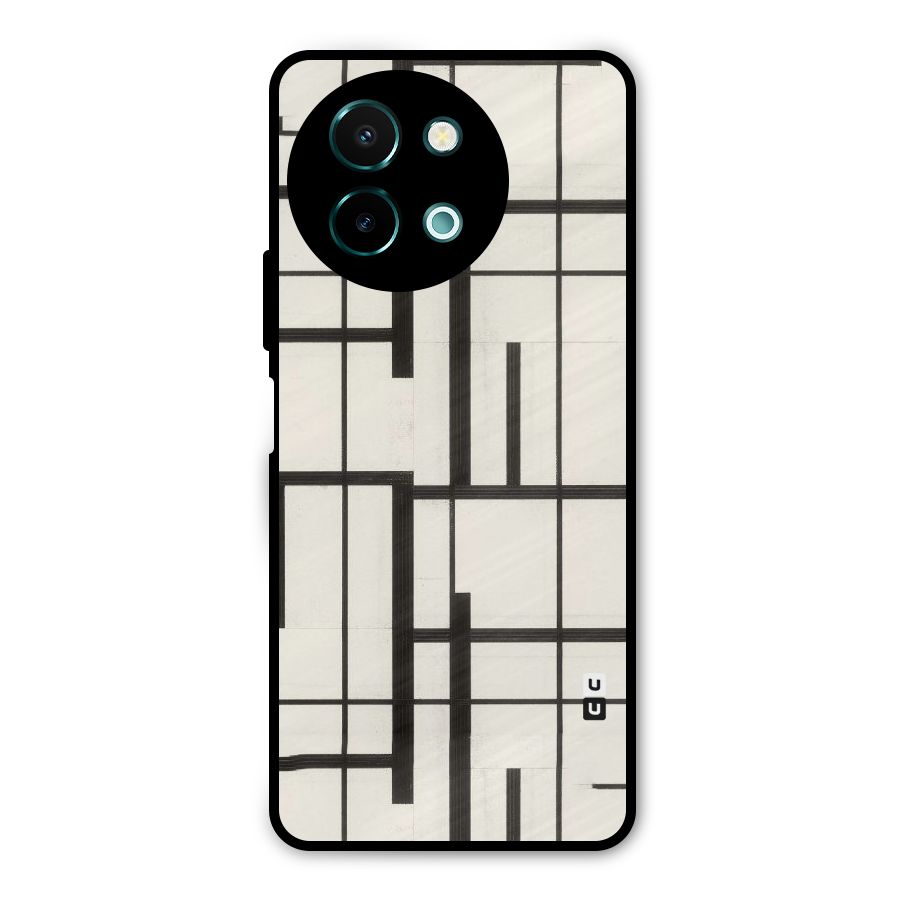 Black Unsymmetry Metal Back Case for Vivo Y58