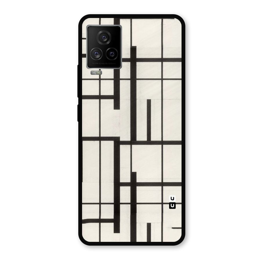 Black Unsymmetry Metal Back Case for iQOO 7 Legend 5G