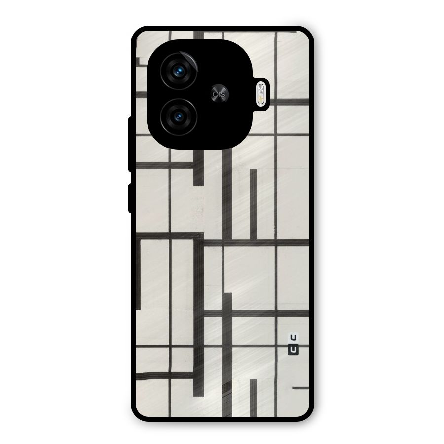 Black Unsymmetry Metal Back Case for iQOO Neo 10R