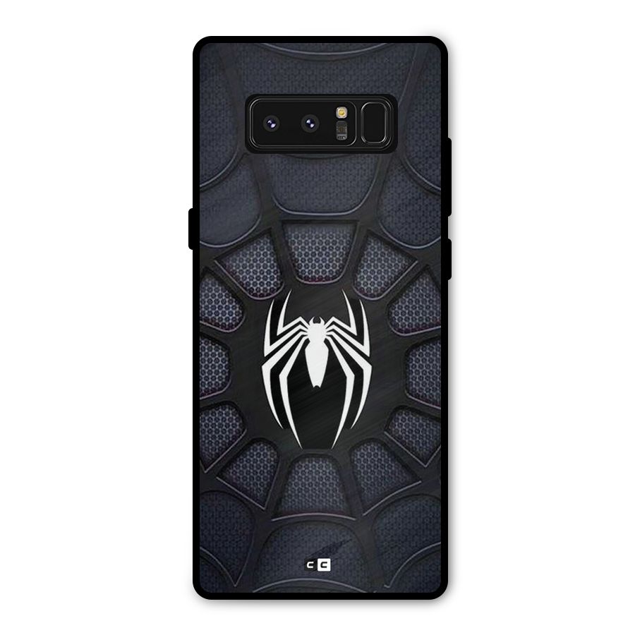 Black Web Metal Back Case for Galaxy Note 8