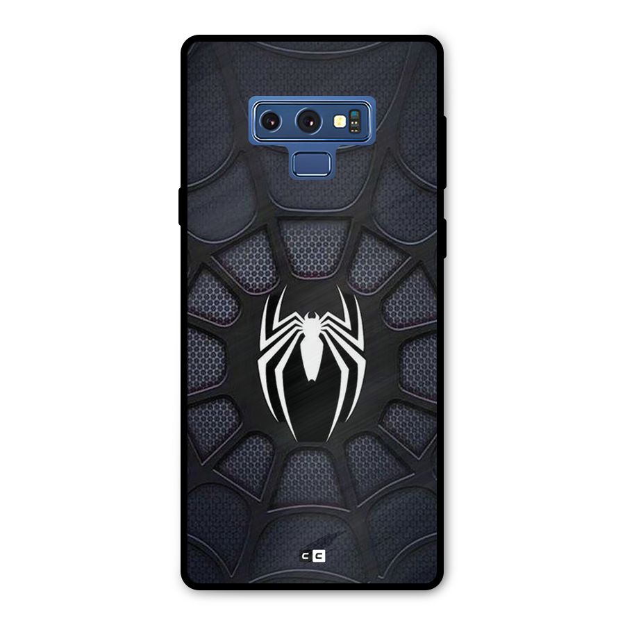 Black Web Metal Back Case for Galaxy Note 9
