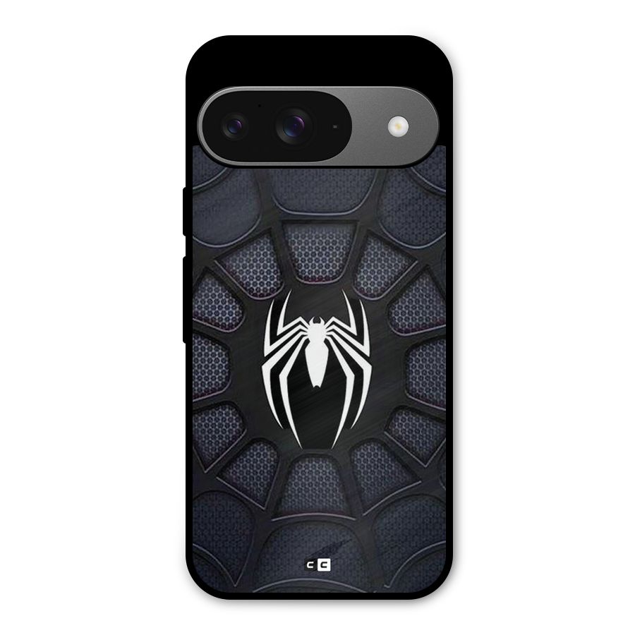Black Web Metal Back Case for Google Pixel 9
