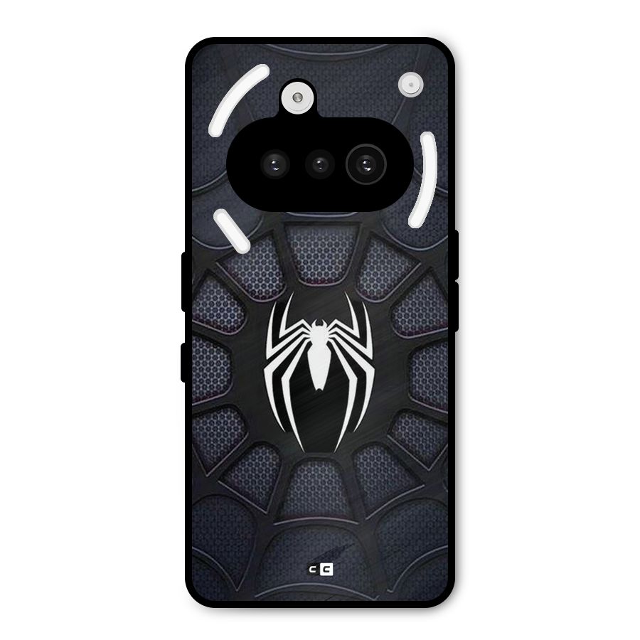 Black Web Metal Back Case for Nothing Phone 3a