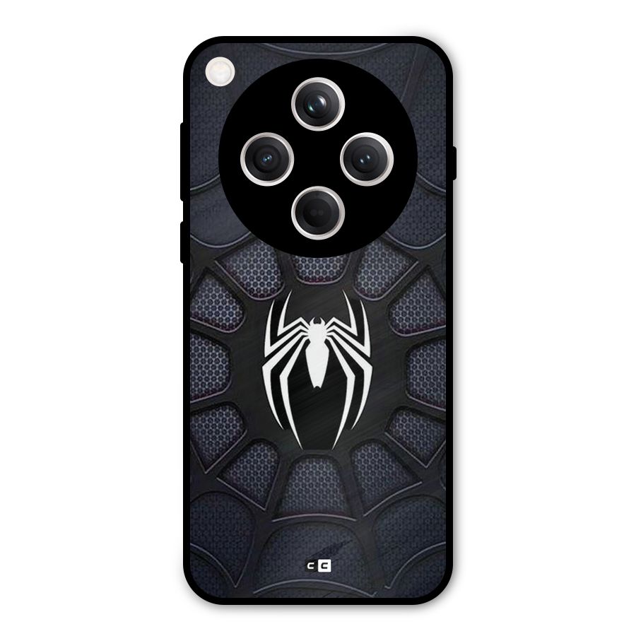 Black Web Metal Back Case for Oppo Find X8