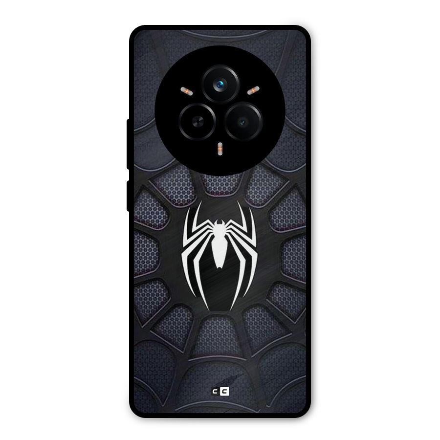 Black Web Metal Back Case for Realme 14 Pro Plus
