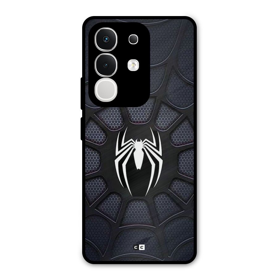 Black Web Metal Back Case for Vivo T4x