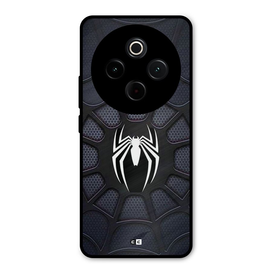 Black Web Metal Back Case for iQOO Z10