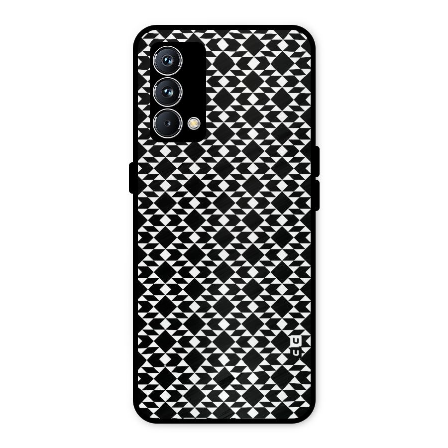 Black White Diamond Abstract Metal Back Case for Realme GT Master Edition