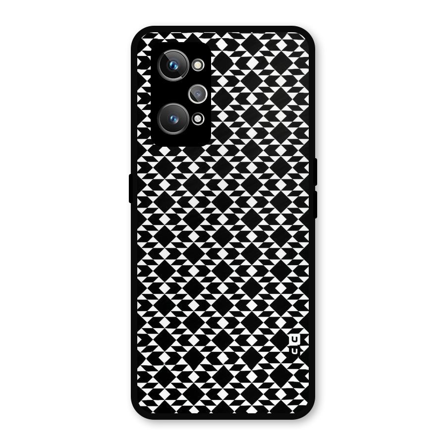 Black White Diamond Abstract Metal Back Case for Realme GT Neo2