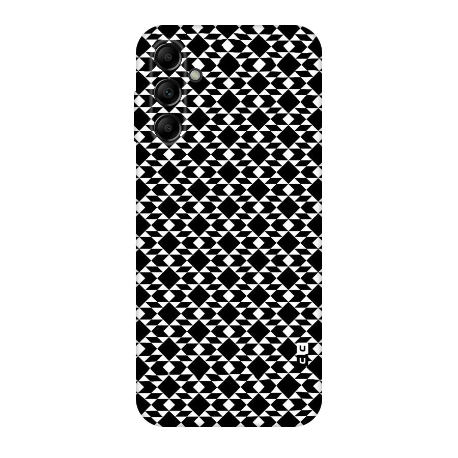 Black White Diamond Abstract Original Polycarbonate Back Case for Galaxy A14 5G
