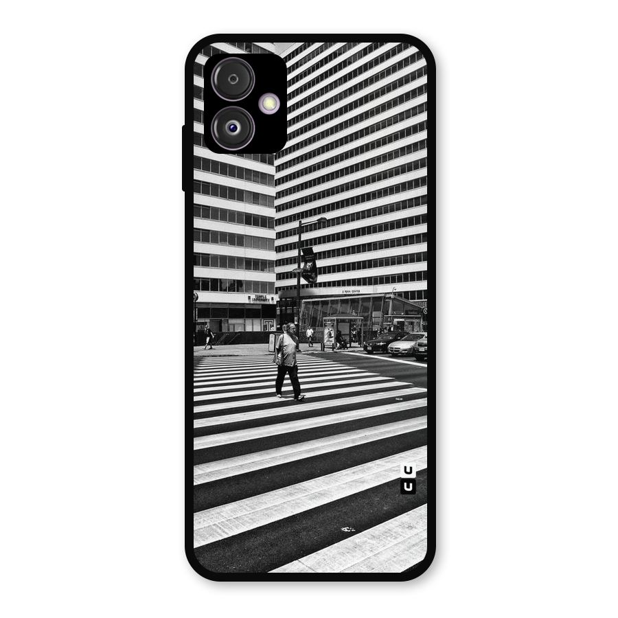 Black White Perspective Metal Back Case for Galaxy F14