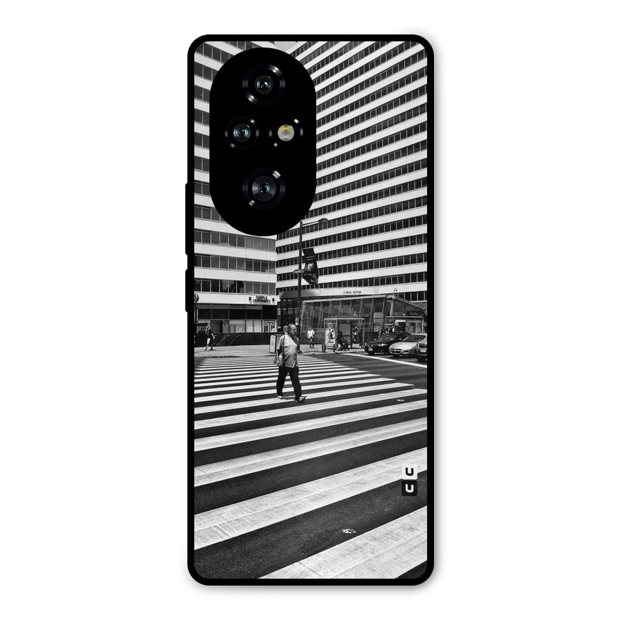 Black White Perspective Metal Back Case for Honor 200 Pro