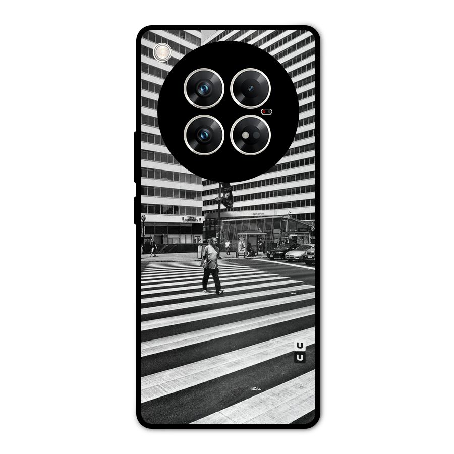 Black White Perspective Metal Back Case for Infinix Zero 40 5G