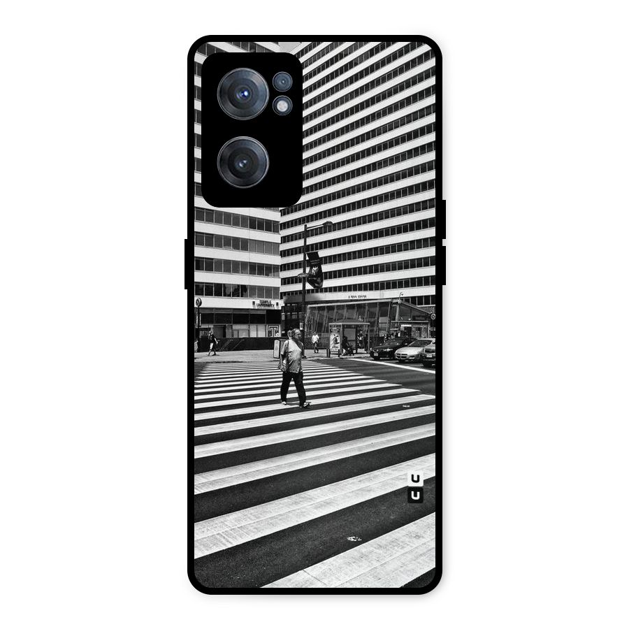 Black White Perspective Metal Back Case for OnePlus Nord CE 2 5G