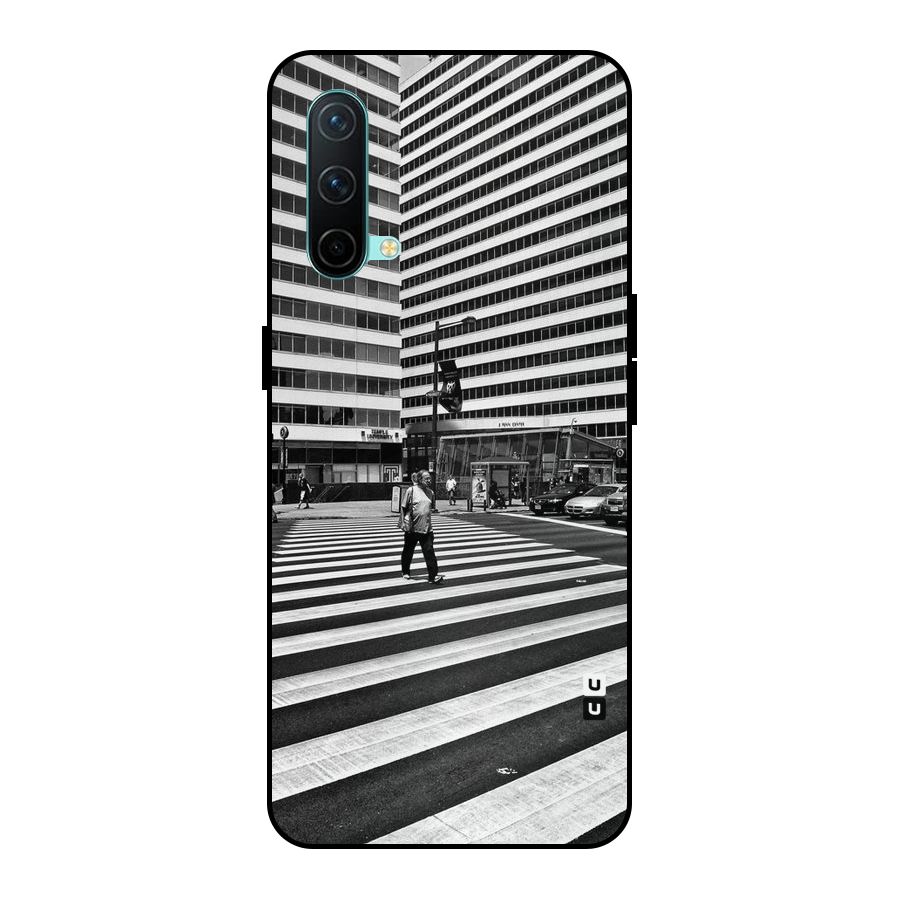 Black White Perspective Metal Back Case for OnePlus Nord CE 5G