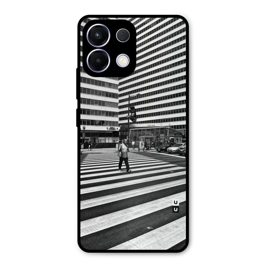 Black White Perspective Metal Back Case for Oppo K13