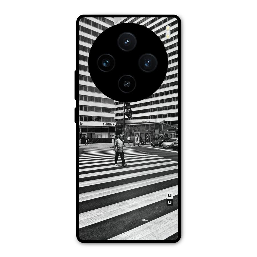 Black White Perspective Metal Back Case for Vivo X100
