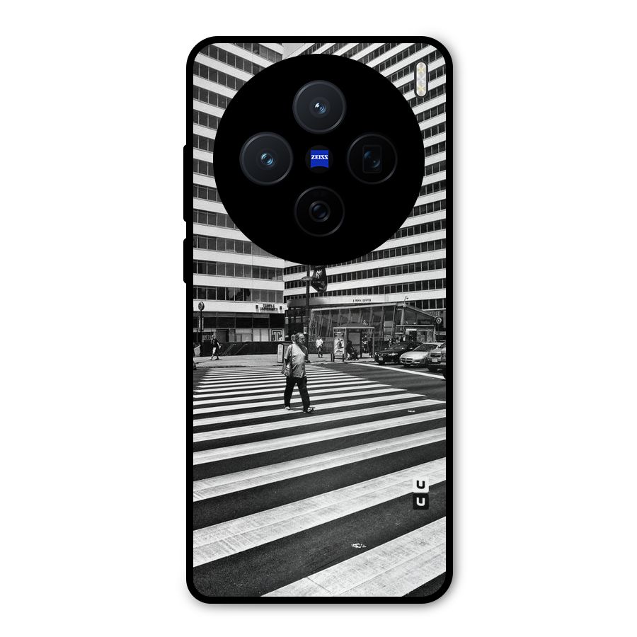 Black White Perspective Metal Back Case for Vivo X200