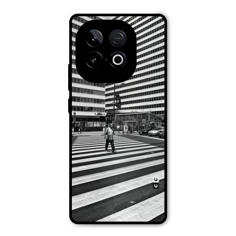 Black White Perspective Metal Back Case for iQOO Neo 10