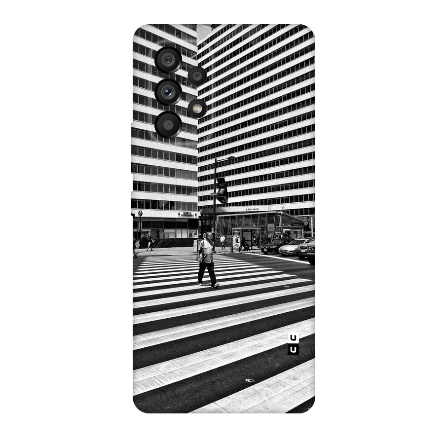 Black White Perspective Original Polycarbonate Back Case for Galaxy A53 5G