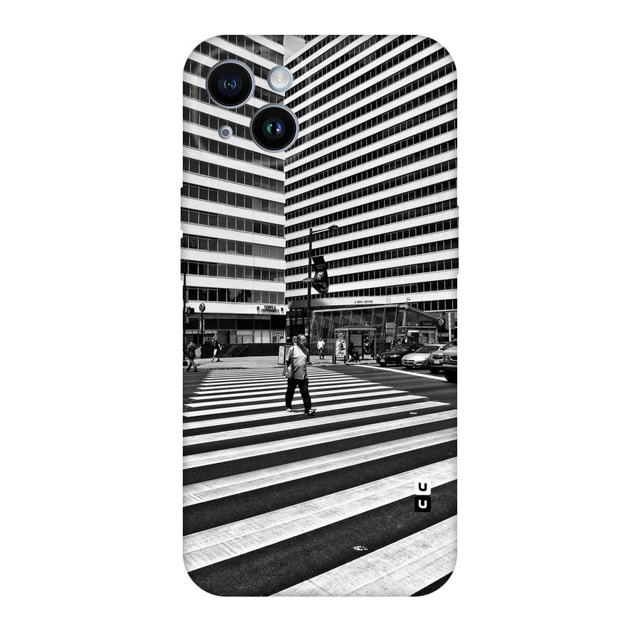 Black White Perspective Original Polycarbonate Back Case for iPhone 14