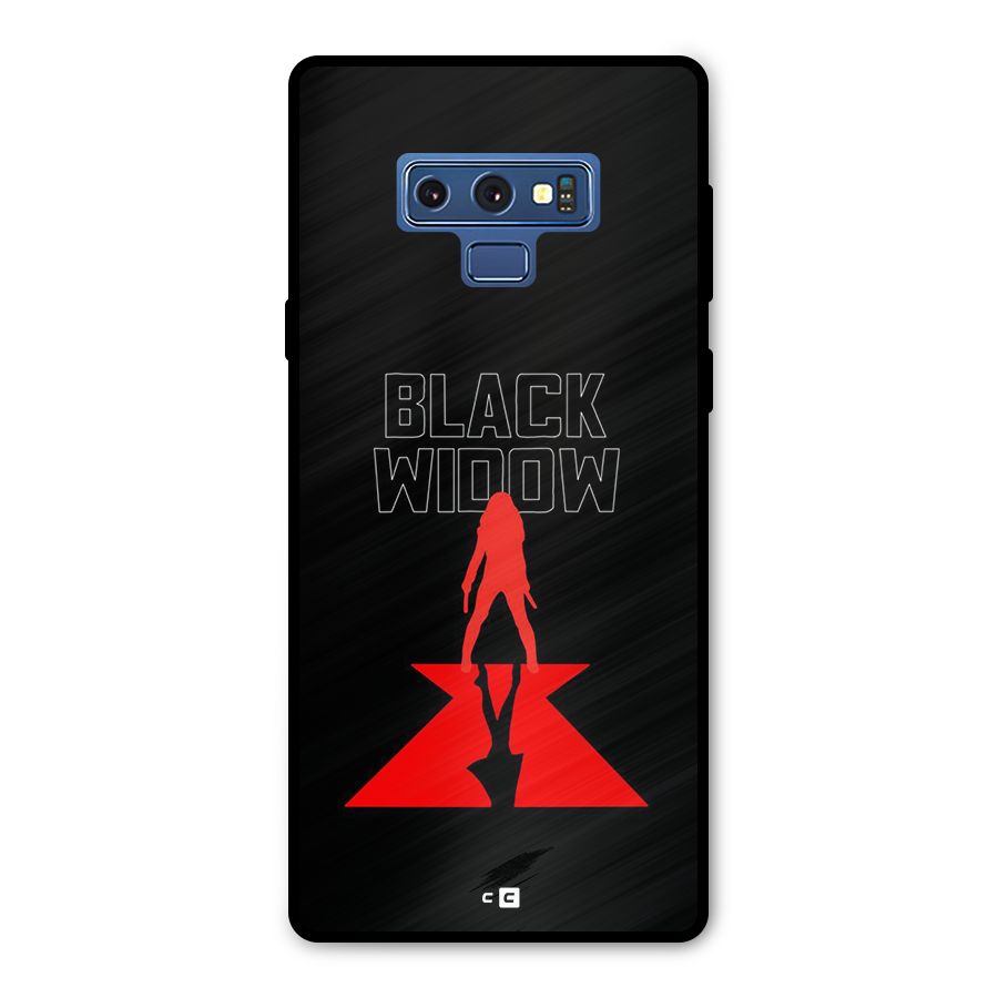 Black Widow Metal Back Case for Galaxy Note 9