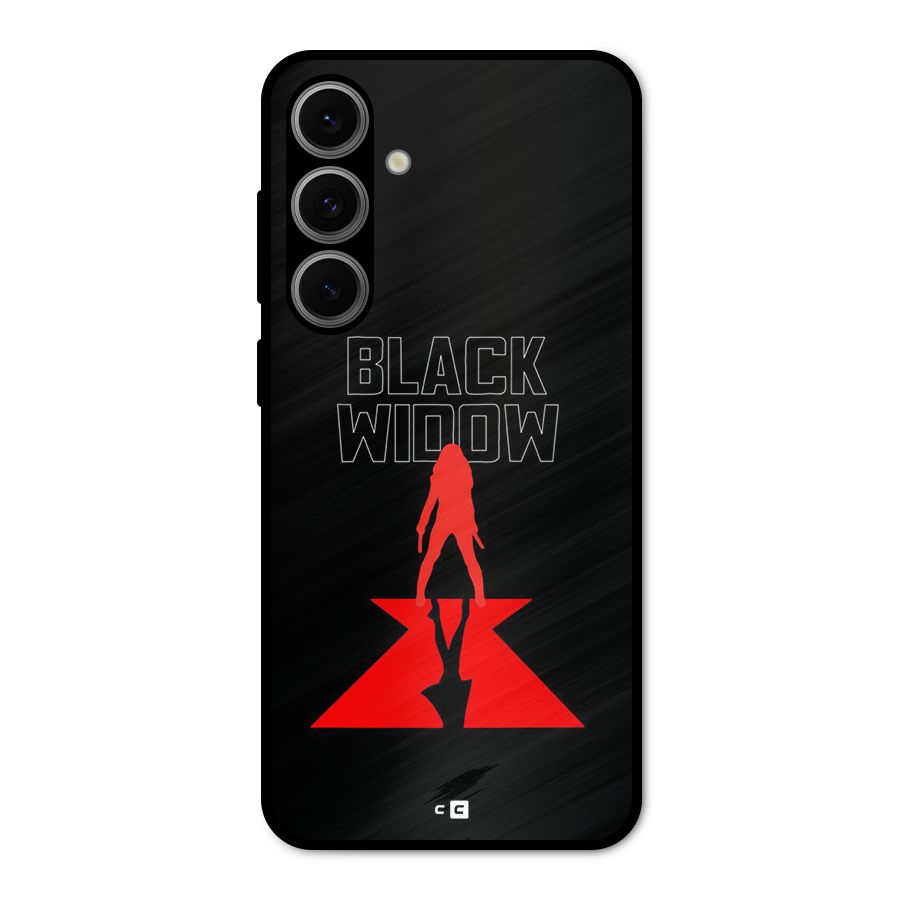 Black Widow Metal Back Case for Galaxy S24 FE