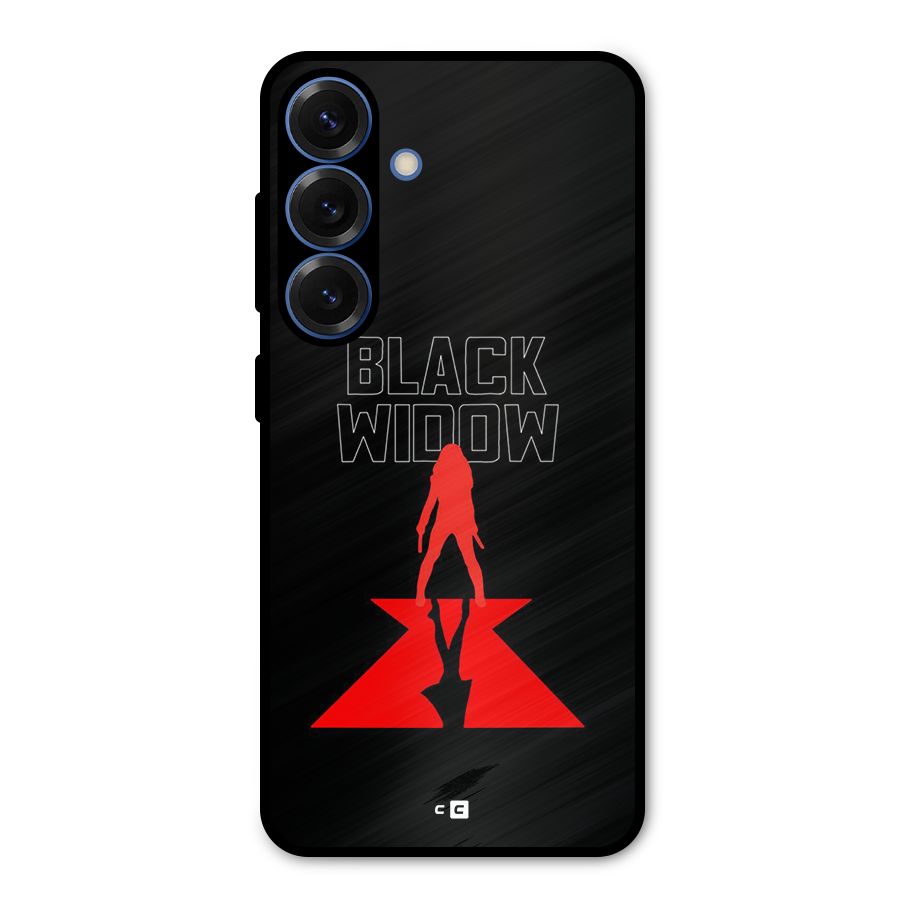 Black Widow Metal Back Case for Galaxy S25