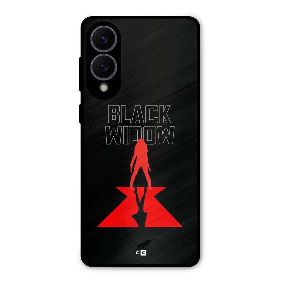Black Widow Metal Back Case for Galaxy S25 Edge