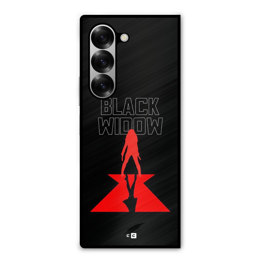 Black Widow Metal Back Case for Galaxy Z Fold6