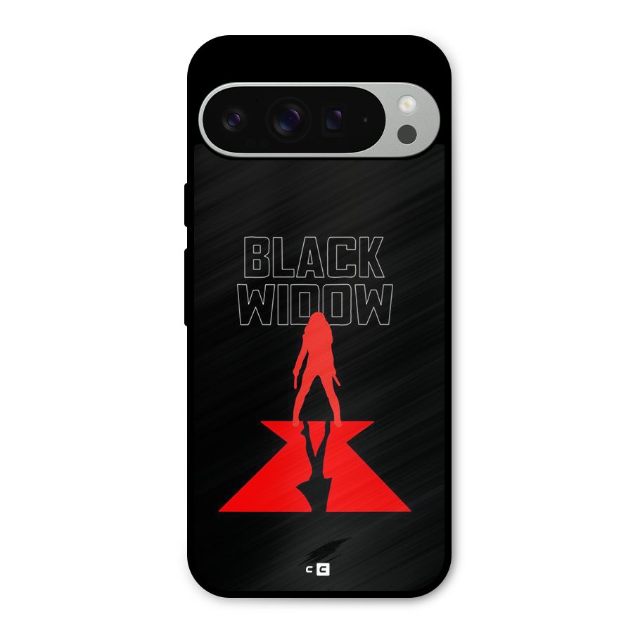 Black Widow Metal Back Case for Google Pixel 9 Pro XL