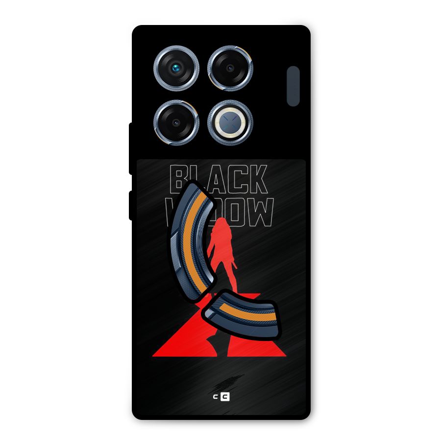 Black Widow Metal Back Case for Infinix GT 20 Pro
