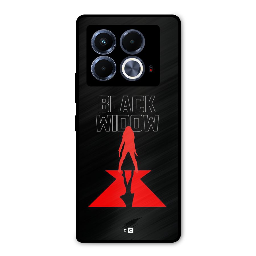 Black Widow Metal Back Case for Infinix Note 40 5G